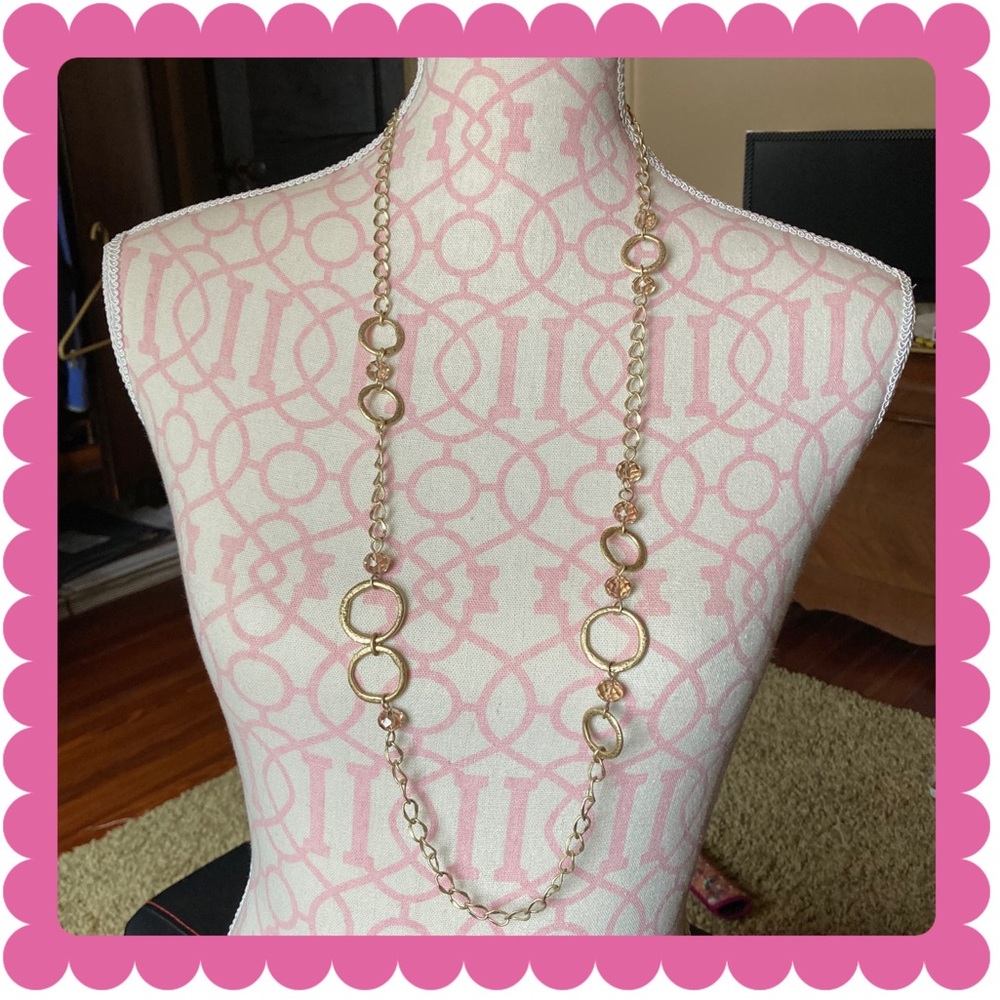 Long Goldtone necklace